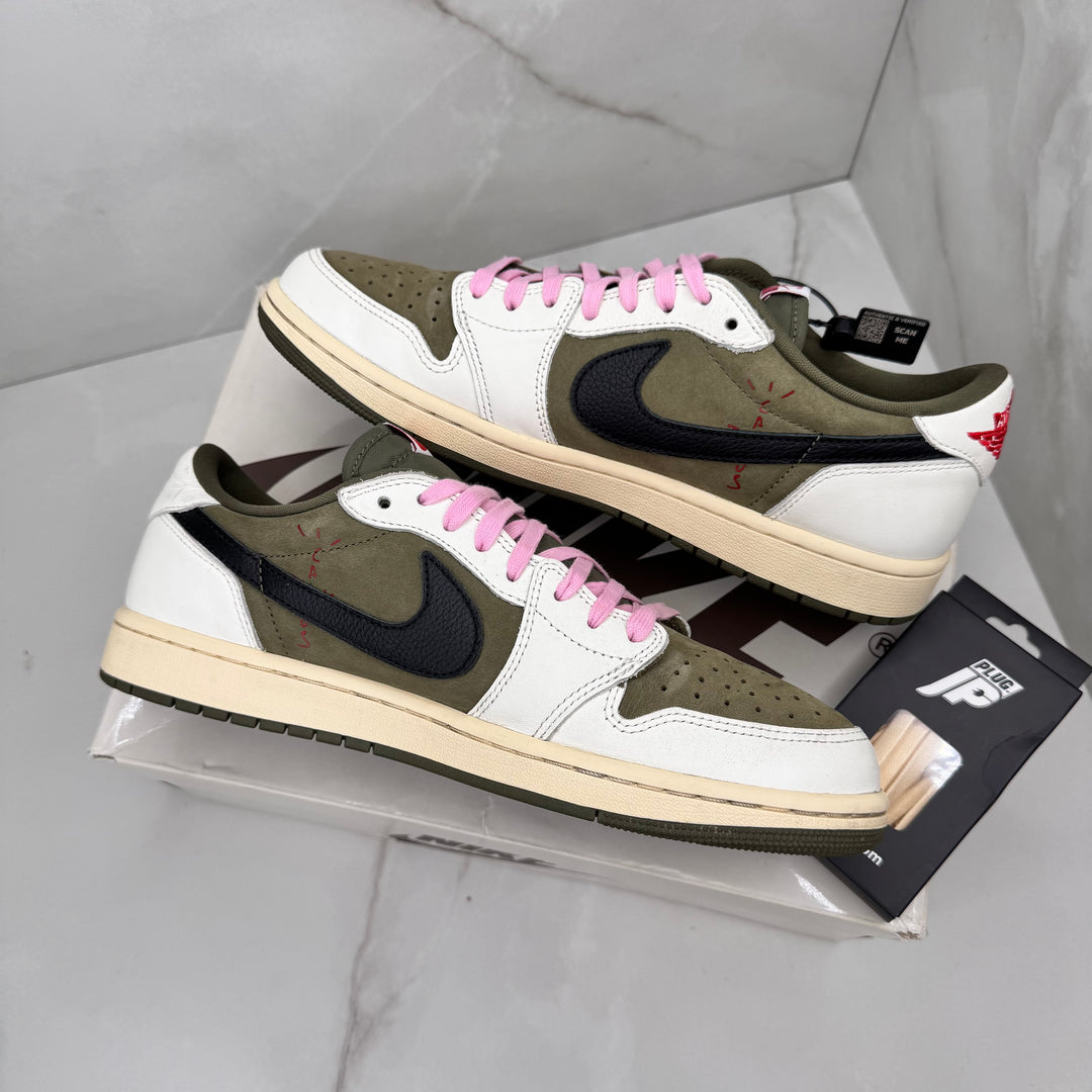 Jordan 1 Low Travis Scott Medium Olive 9UK