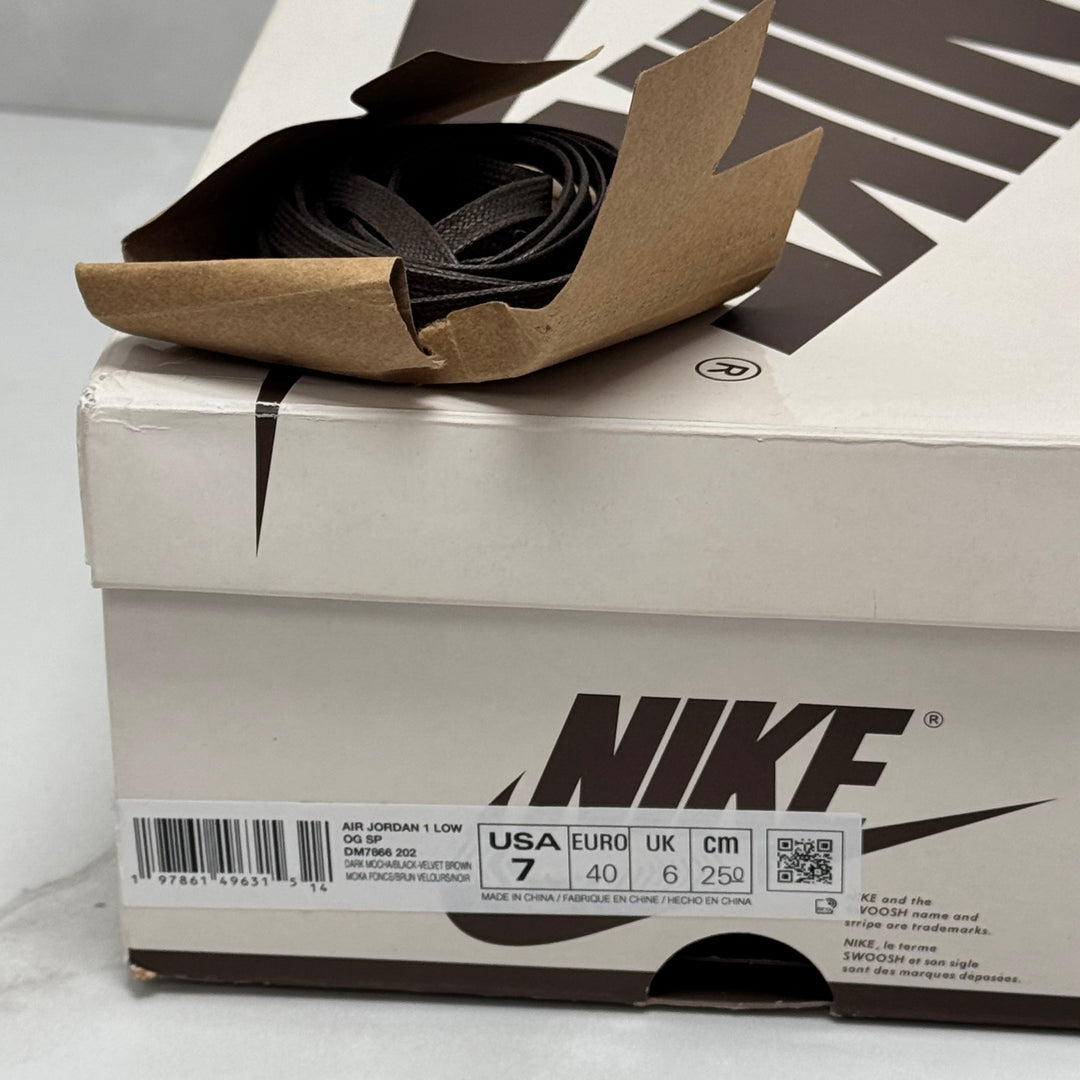 Jordan 1 Low Travis Scott Velvet 6UK