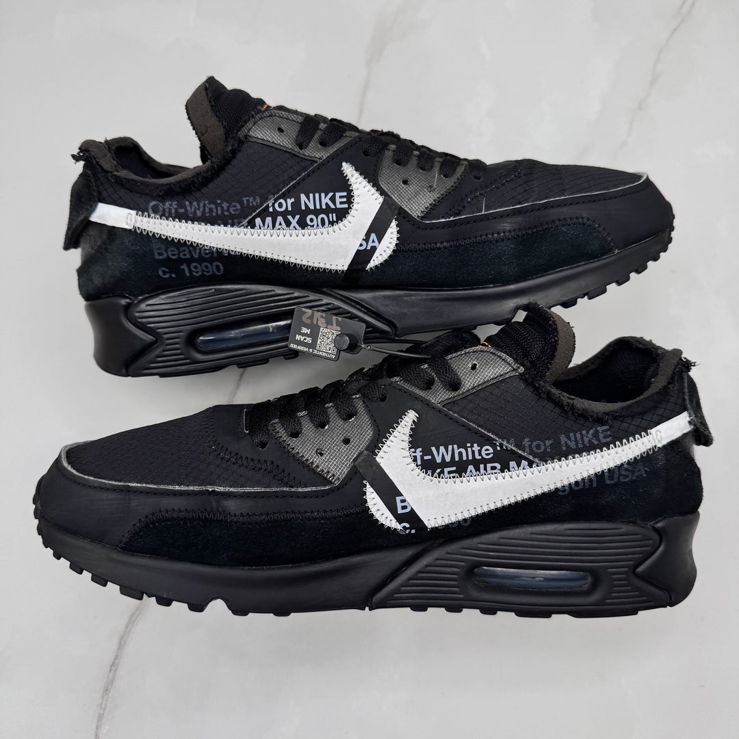 Nike Off White Air Max 90 Black 9.5UK