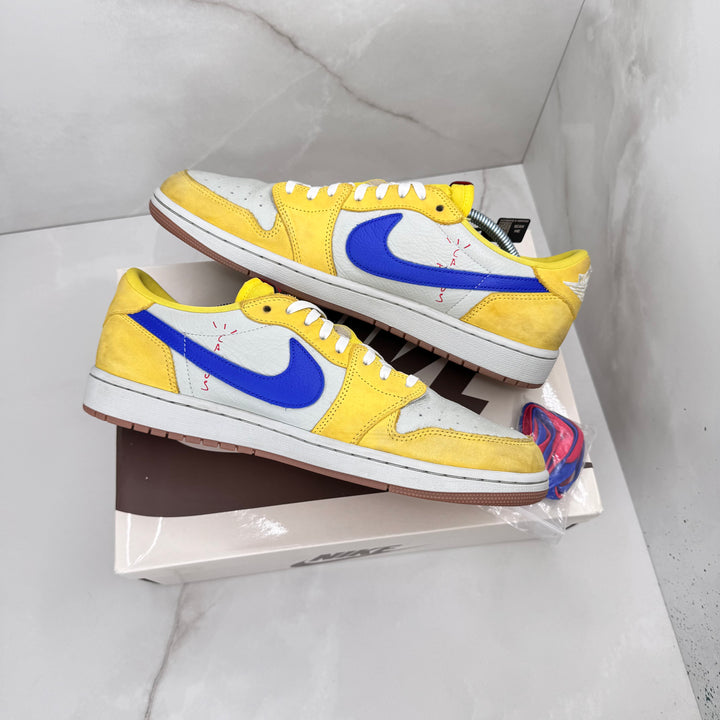 Jordan 1 Low Travis Scott Canary Yellow 11UK