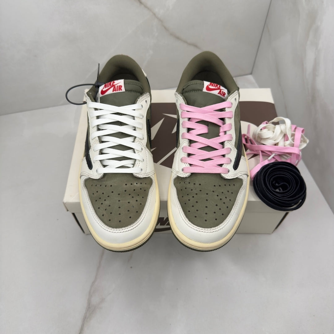 Jordan 1 Low Travis Scott Medium Olive 6.5UK