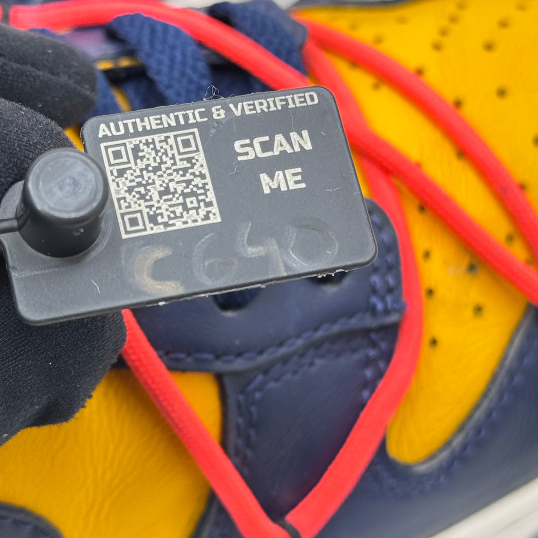 Nike Off White Dunk Michigan 6.5UK