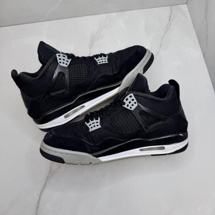 Jordan 4 Black Canvas 9UK