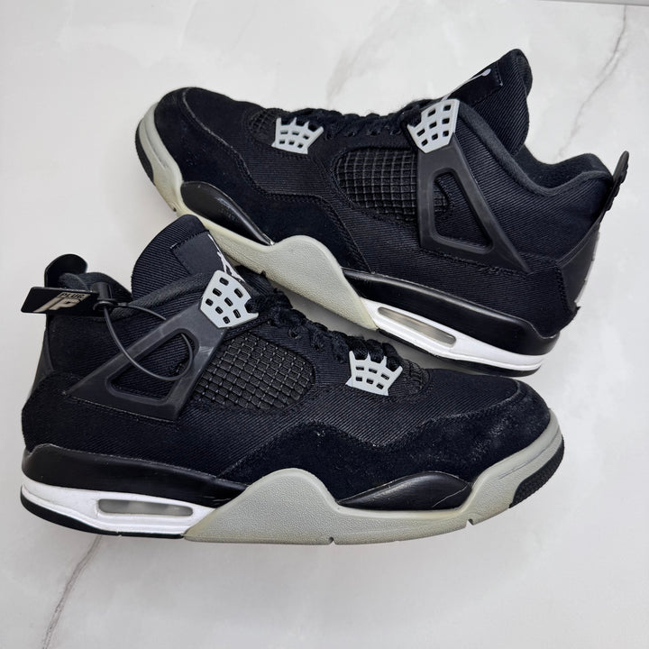 Jordan 4 Black Canvas 9UK