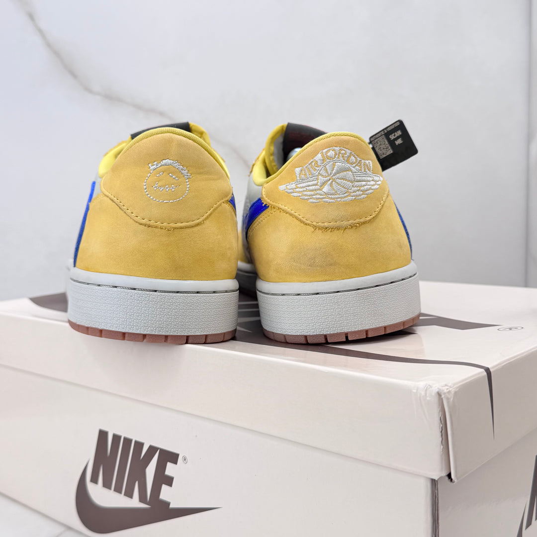 Jordan 1 Low Travis Scott Canary Yellow 11UK