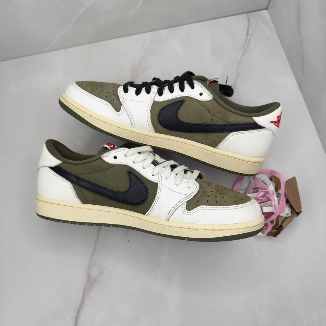 Jordan 1 Low Travis Scott Medium Olive 11UK