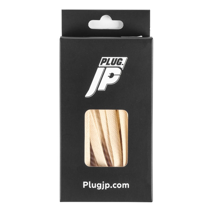 Premium Waxed Flat Shoe Laces (Cream)
