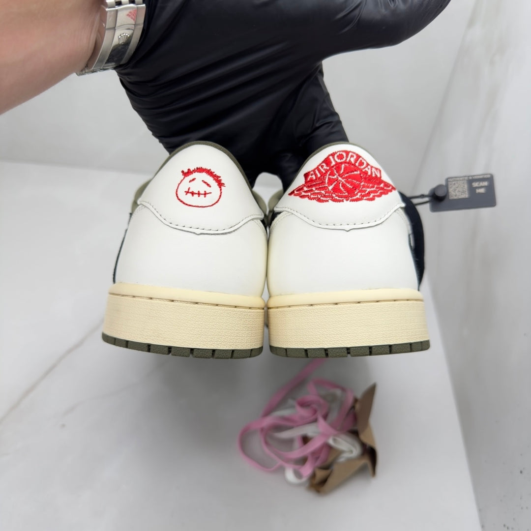 Jordan 1 Low Travis Scott Medium Olive 11UK