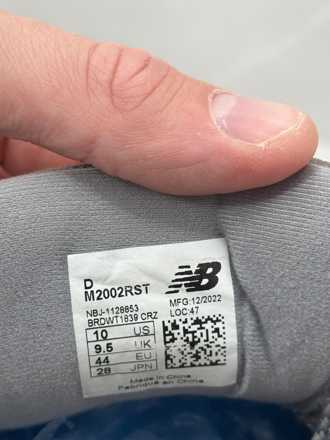 New Balance 2002R (Right foot 7UK) (Left foot 9.5UK)