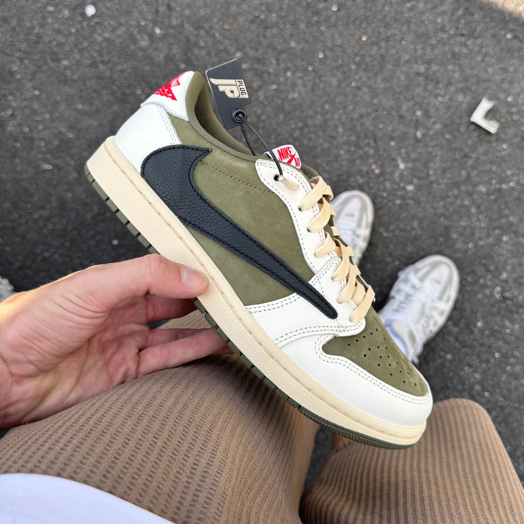 Jordan 1 Low Travis Scott Medium Olive | Brand New | All Sizes