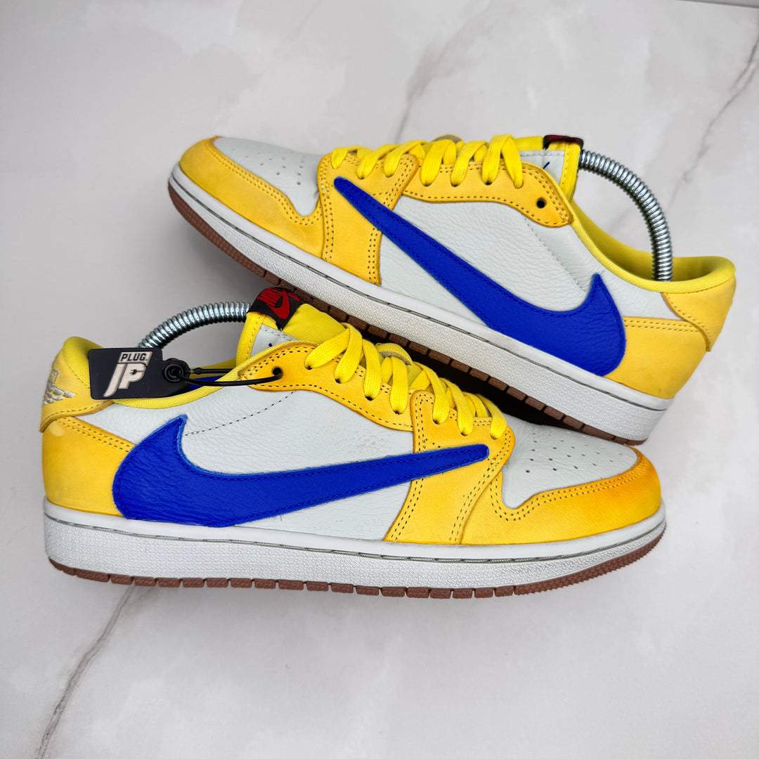 Jordan 1 Low Travis Scott Canary Yellow 7UK