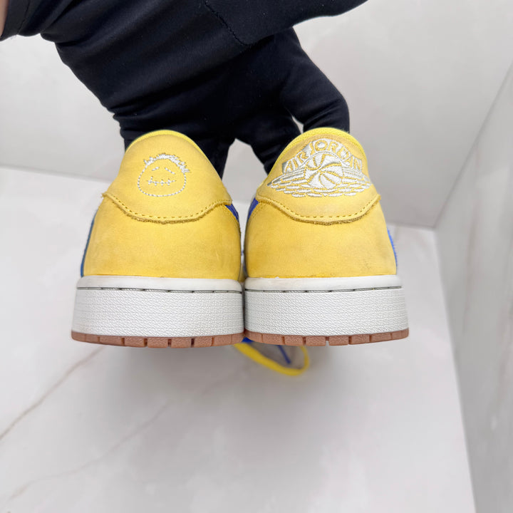 Jordan 1 Low Travis Scott Canary Yellow 8UK