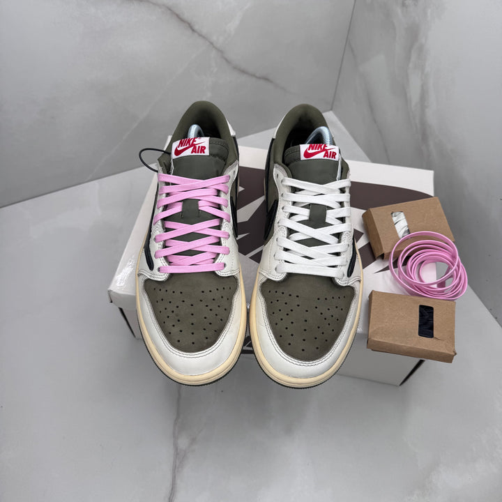Jordan 1 Low Travis Scott Medium Olive 8UK