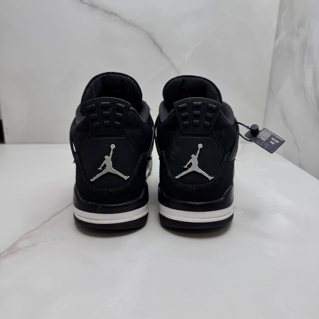 Jordan 4 Black Canvas 9UK