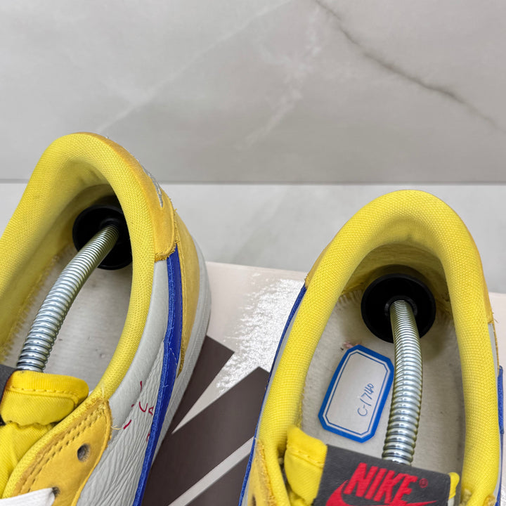 Jordan 1 Low Travis Scott Canary Yellow 11UK