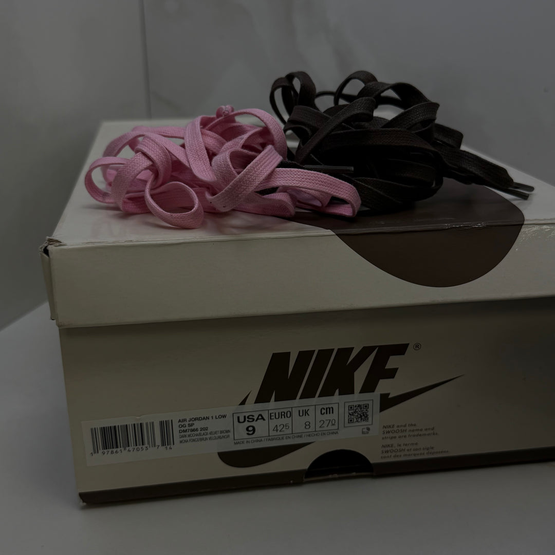 Jordan 1 Low Travis Scott Velvet Brown 8UK (2471)