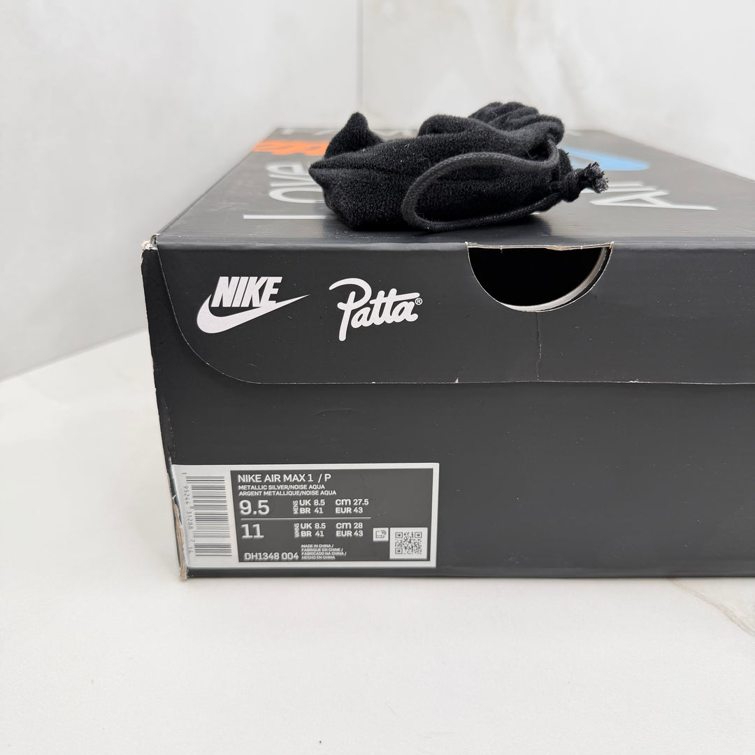 Nike Air Max 1 Patta Aqua 8.5UK
