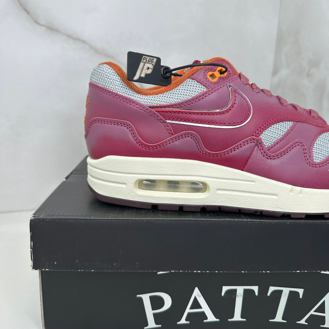 Nike Air Max 1 Patta Maroon With Bracelet (Brand New)