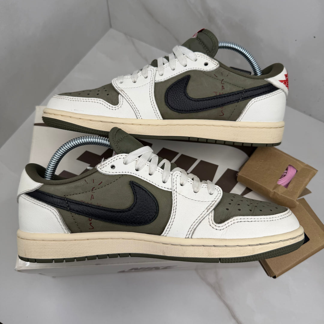 Jordan 1 Low Travis Scott Medium Olive 6UK (2492)