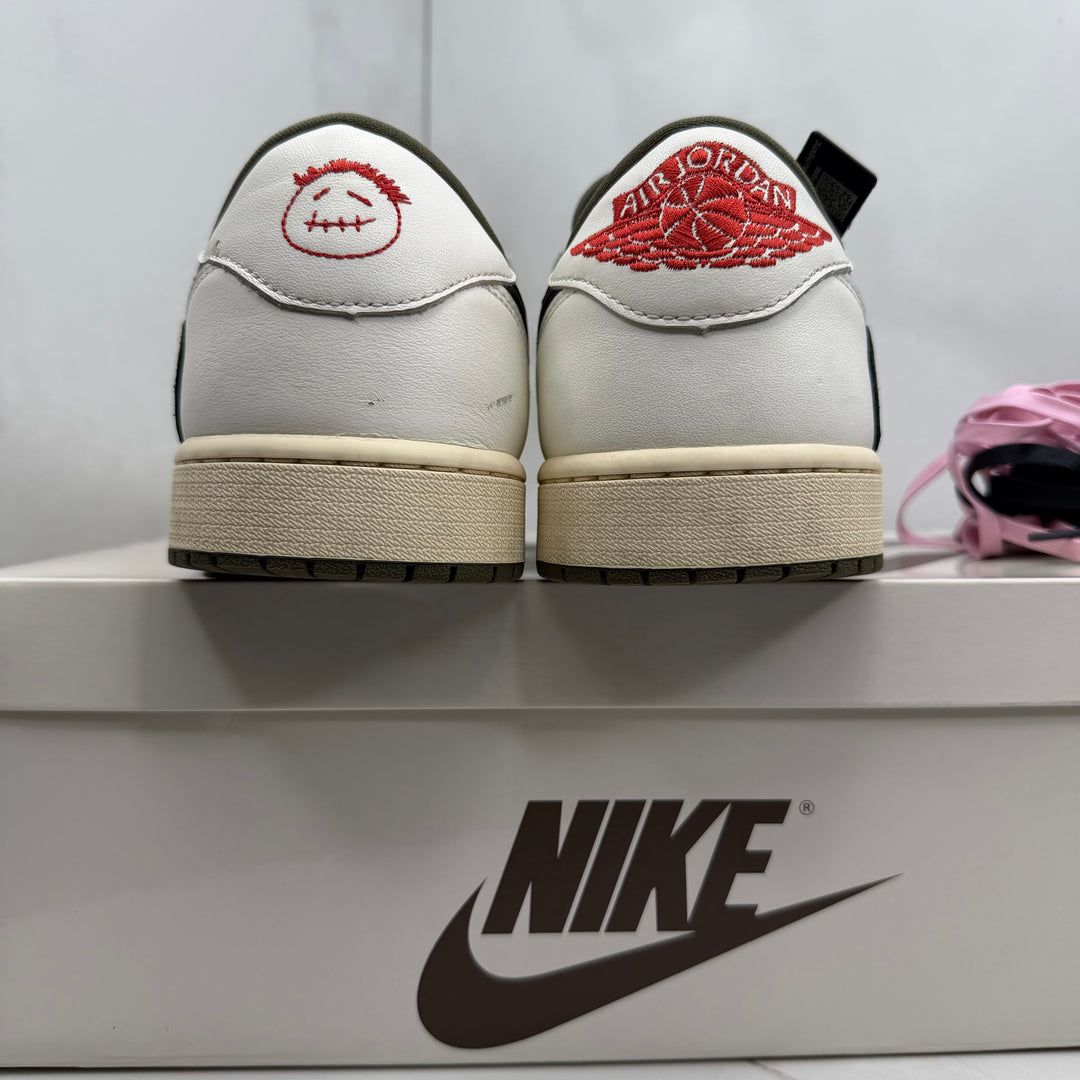 Jordan 1 Low Travis Scott Medium Olive 12UK (2696)