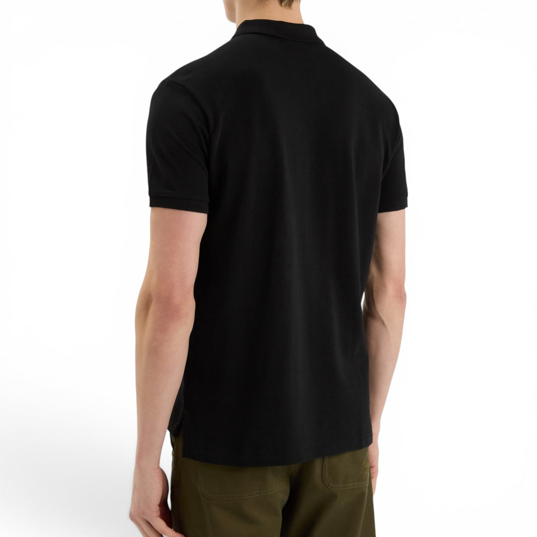 Ralph Lauren Black Slim Fit Mesh Polo Shirt