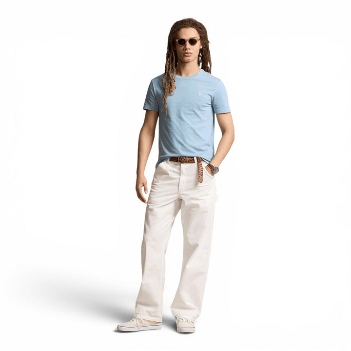 Ralph Lauren Slim Fit Custom Baby Blue T-shirt