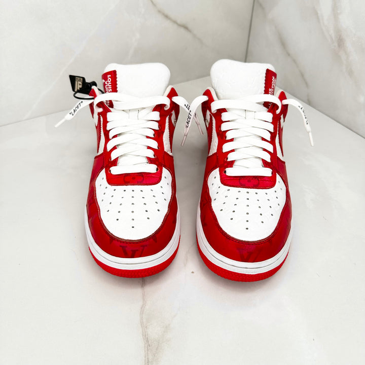 Louis Vuitton Air Force 1 Red LV7.5US (Fits 7UK/7.5UK)