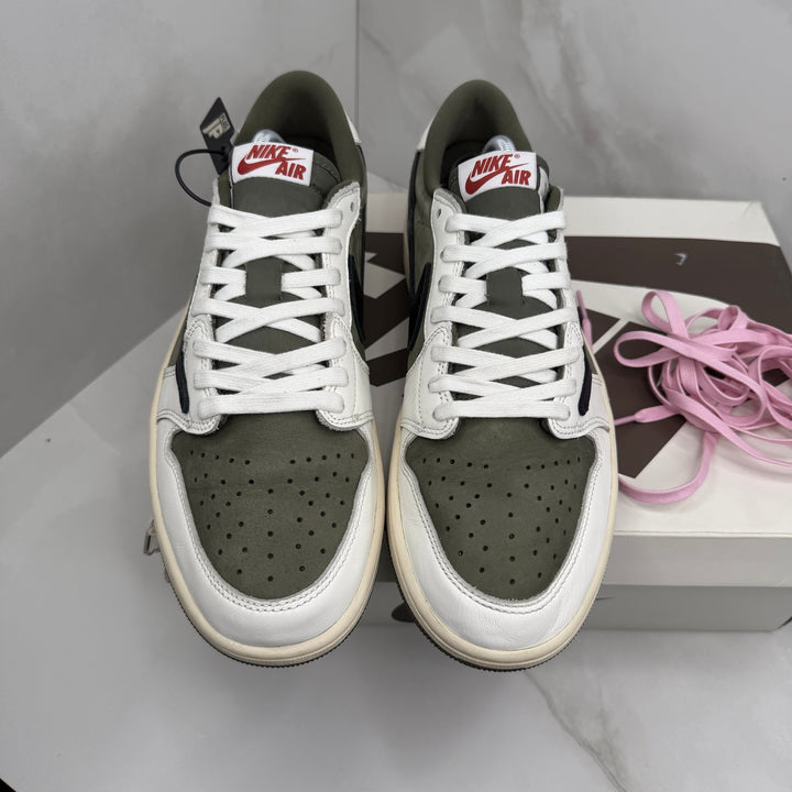 Jordan 1 Low Travis Scott Medium Olive 8.5UK (1621)