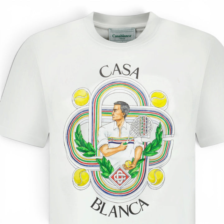 Casablanca Le Joueur Tennis White T-shirt