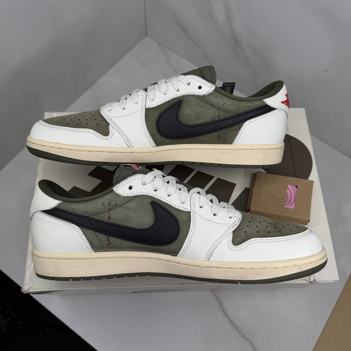 Jordan 1 Low Travis Scott Medium Olive 12UK
