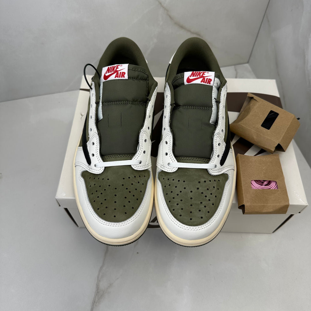 Jordan 1 Low Travis Scott Medium Olive (Brand New) 12UK