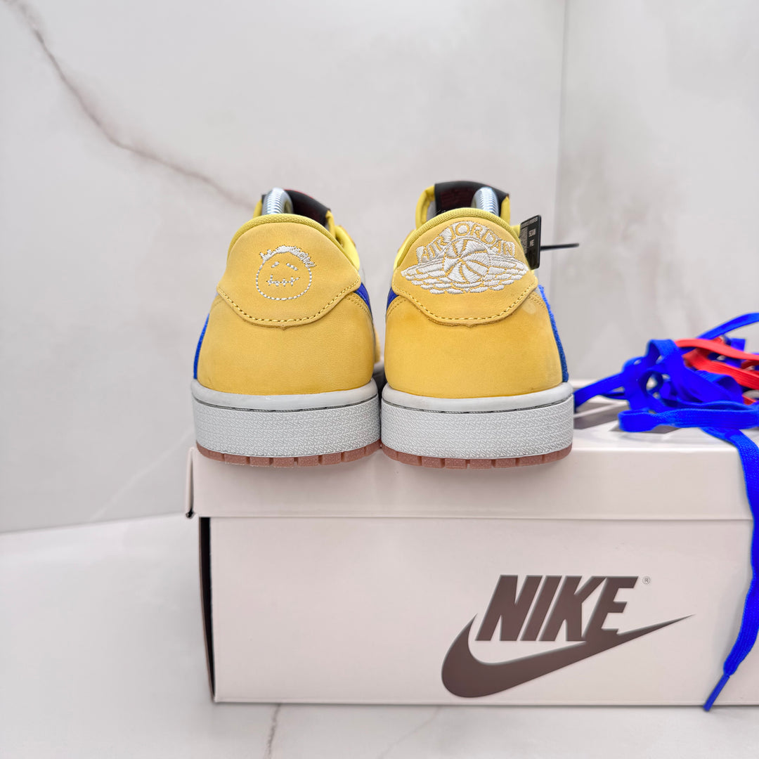 Jordan 1 Low Travis Scott Canary Yellow 7UK
