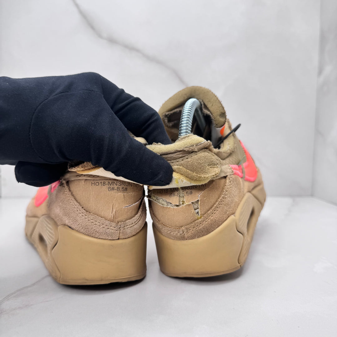 Nike Off White Air Max 90 Desert Ore 5.5UK