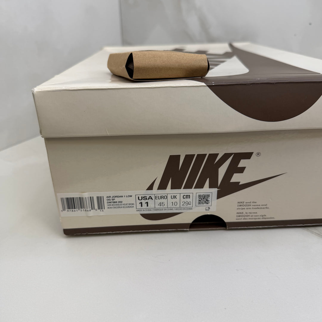 Jordan 1 Low Travis Scott Velvet Brown 10UK (2665)