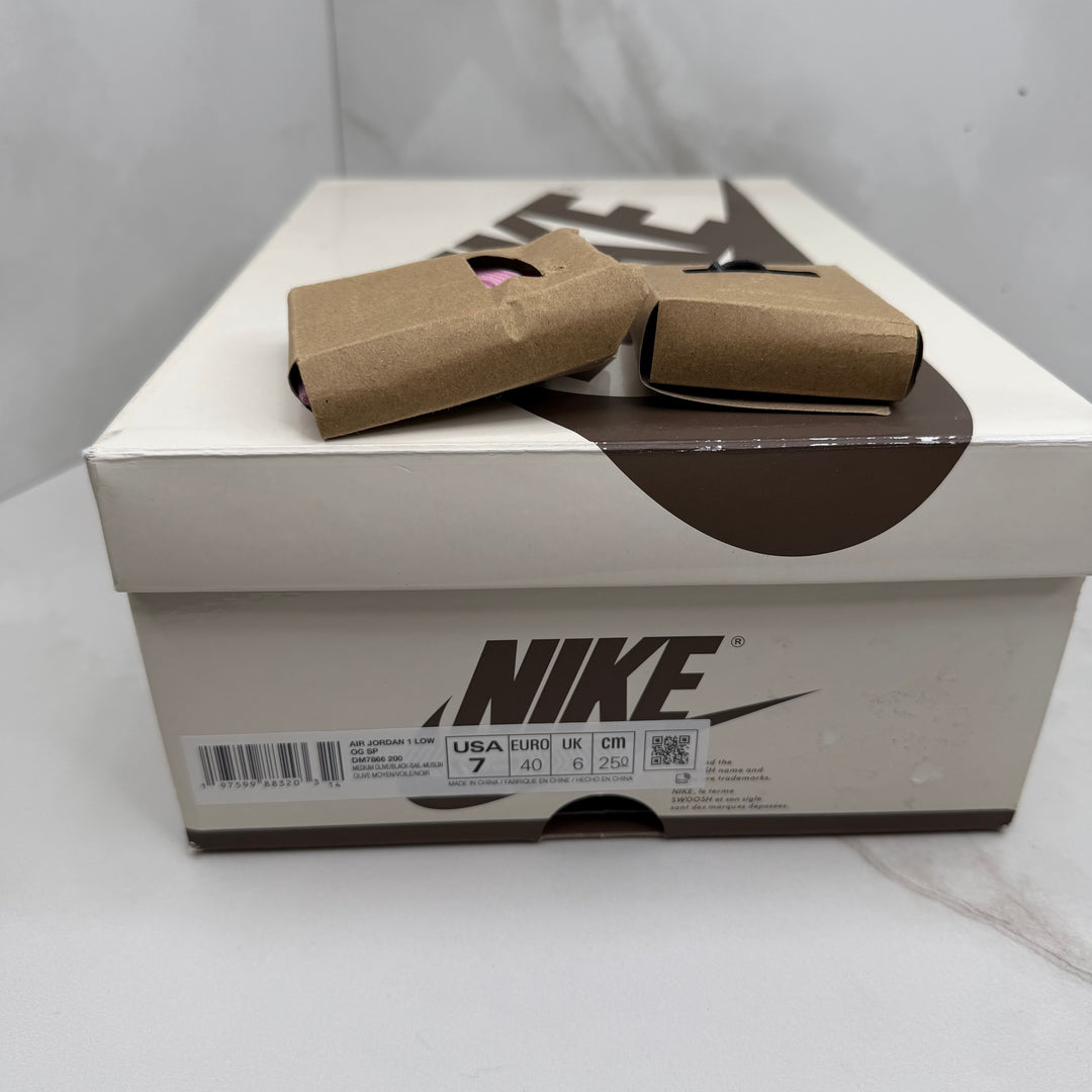 Jordan 1 Low Travis Scott Medium Olive 6UK (2492)
