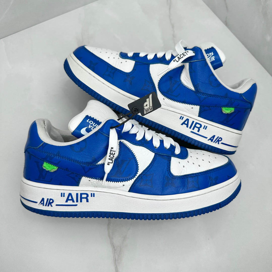 Louis Vuitton Air Force 1 Blue LV9US (Fits a 8.5UK/9UK)