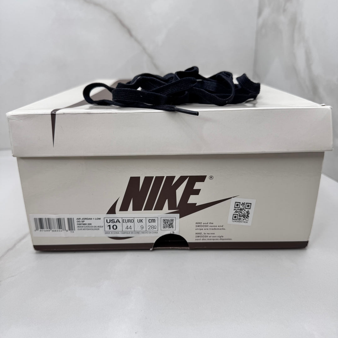 Jordan 1 Low Travis Scott Medium Olive 9UK