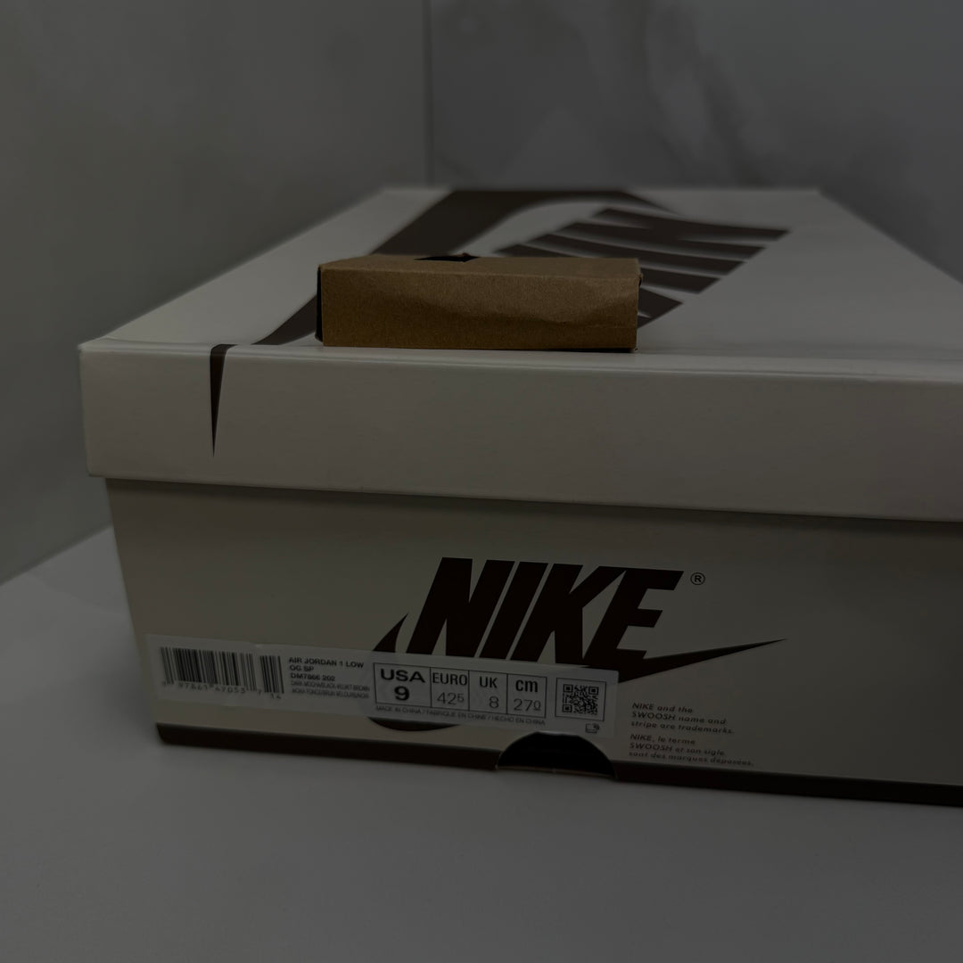 Jordan 1 Low Travis Scott Velvet Brown 8UK