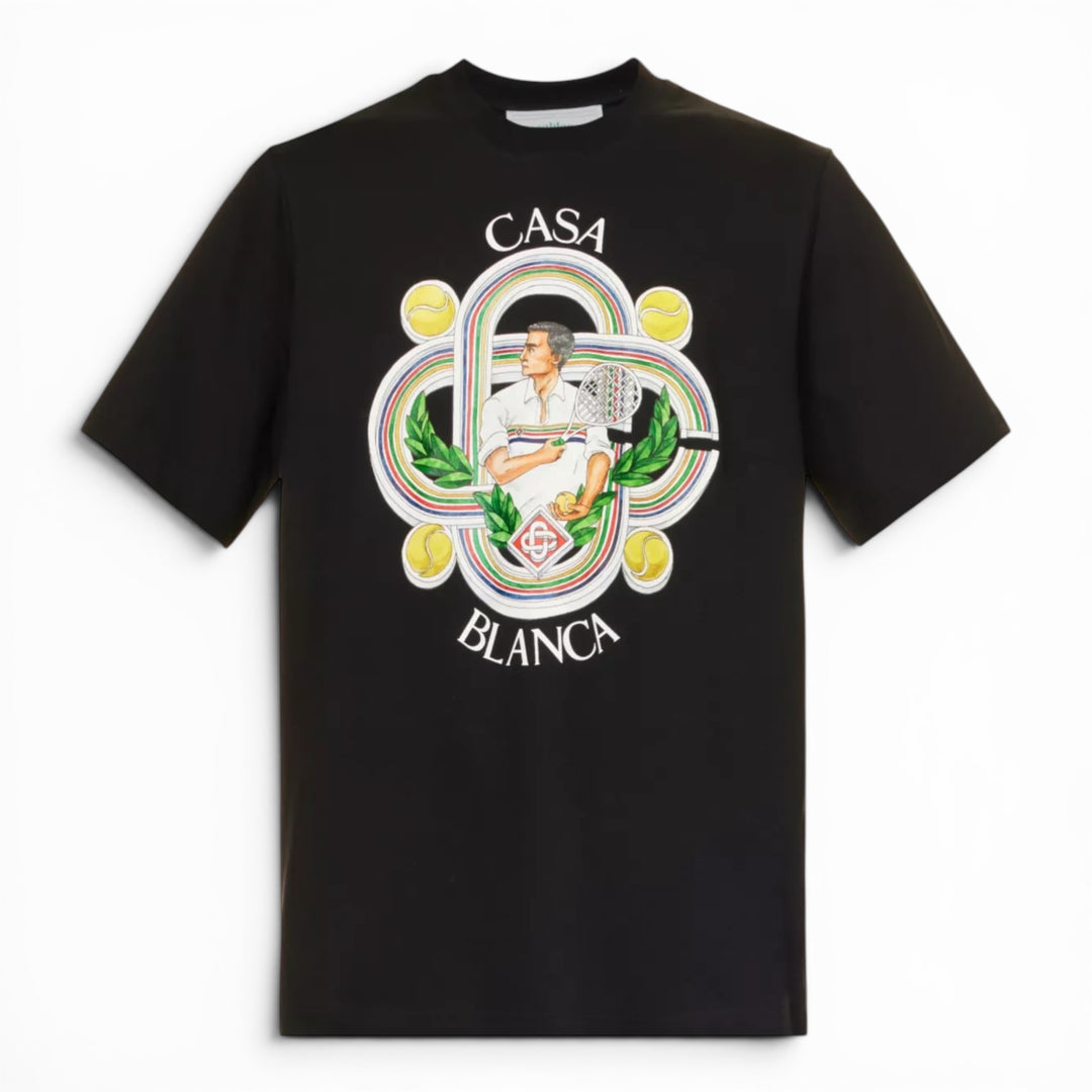 Casablanca Le Joueur Tennis Black T-shirt
