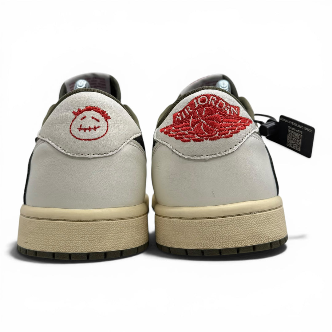 Jordan 1 Low Travis Scott Medium Olive 7UK (2487)
