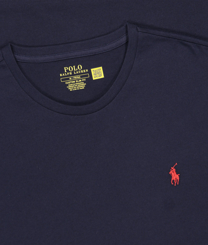 Ralph Lauren Slim Fit Custom Navy T-shirt
