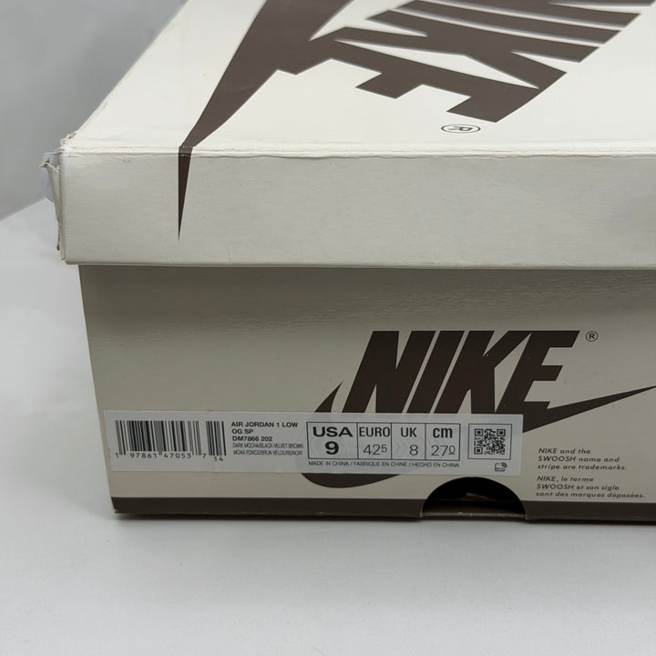 Jordan 1 Low Travis Scott Velvet Brown 8UK (2567)