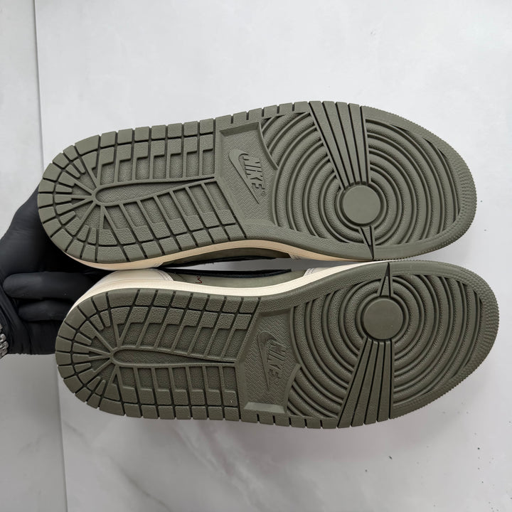 Jordan 1 Low Travis Scott Medium Olive 8.5UK (1621)