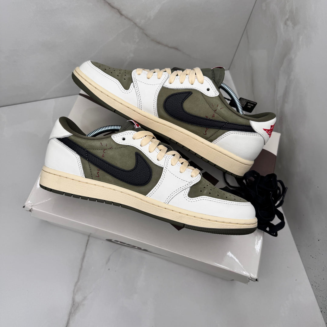 Jordan 1 Low Travis Scott Medium Olive 9UK