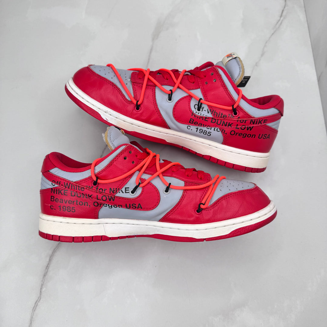 Nike Off White Dunk Uni Red 9.5UK
