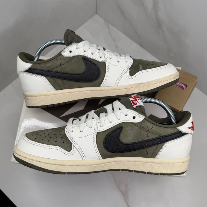 Jordan 1 Low Travis Scott Medium Olive 7UK (2485)