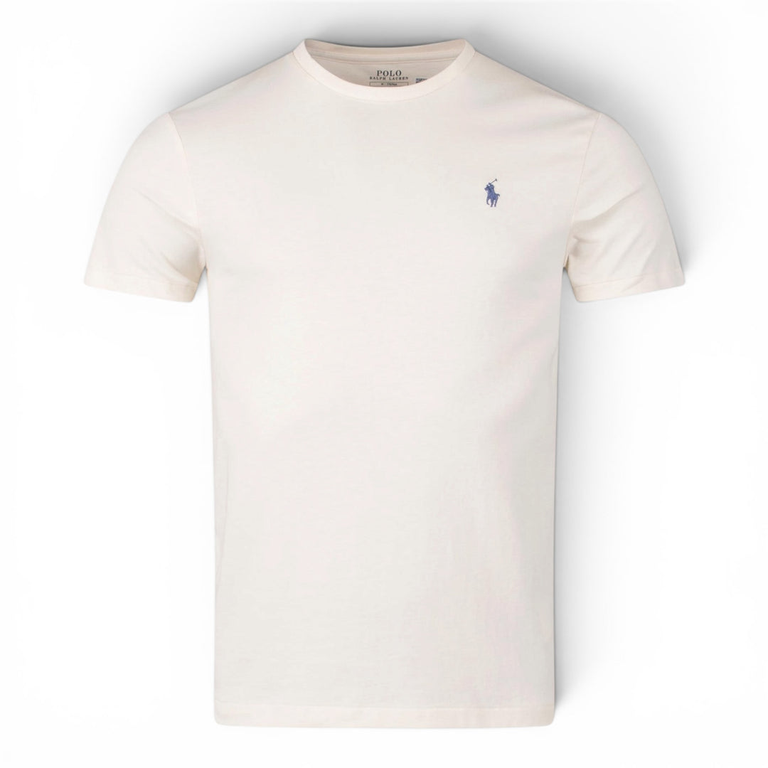 Ralph Lauren Slim Fit Custom Cream T-shirt