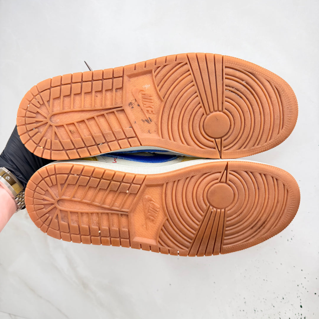 Jordan 1 Low Travis Scott Canary Yellow 8UK (2558)