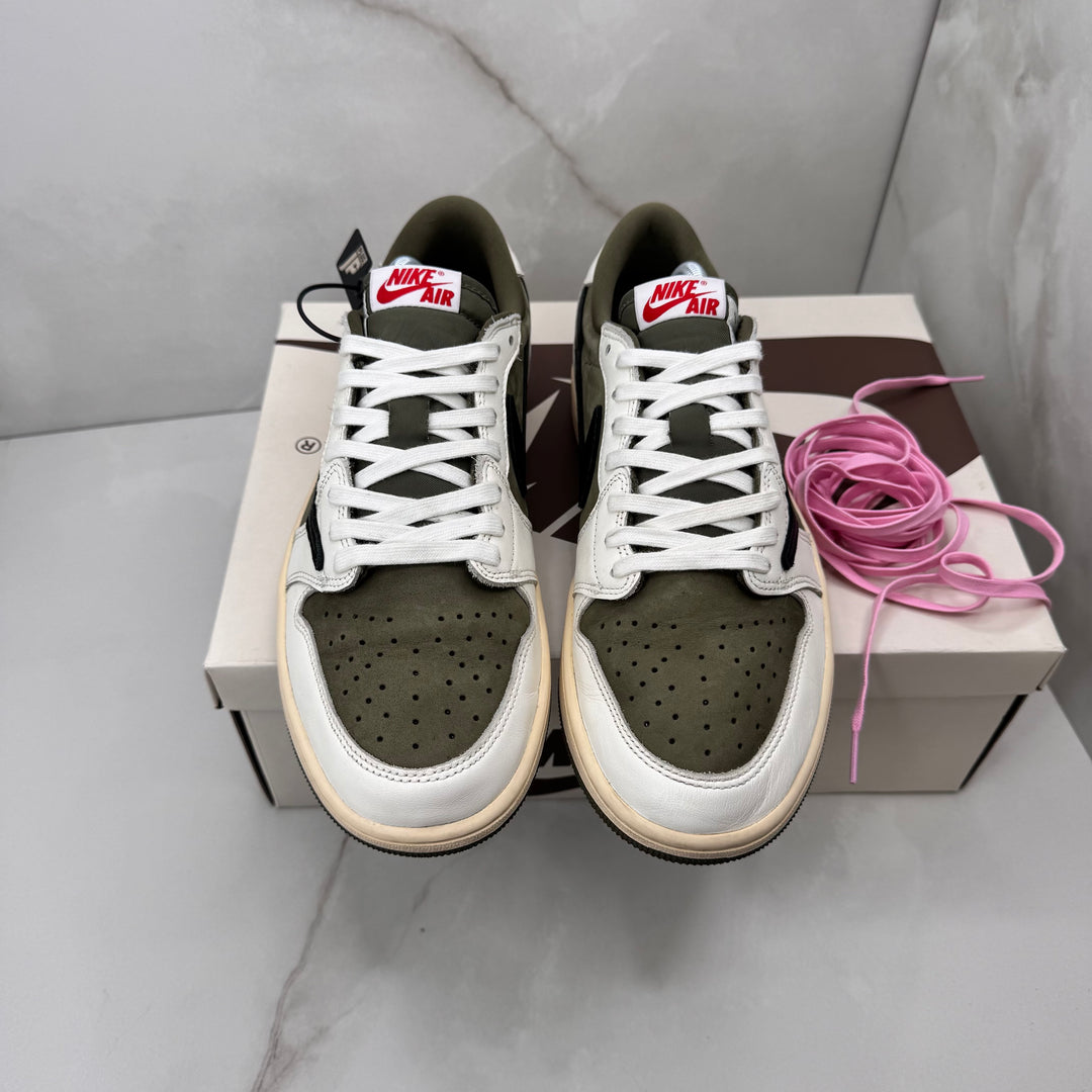 Jordan 1 Low Travis Scott Medium Olive 8.5UK