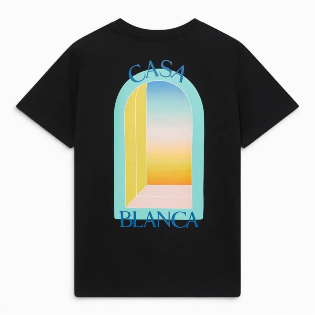 Casablanca L’arche Turquoise Black T-shirt